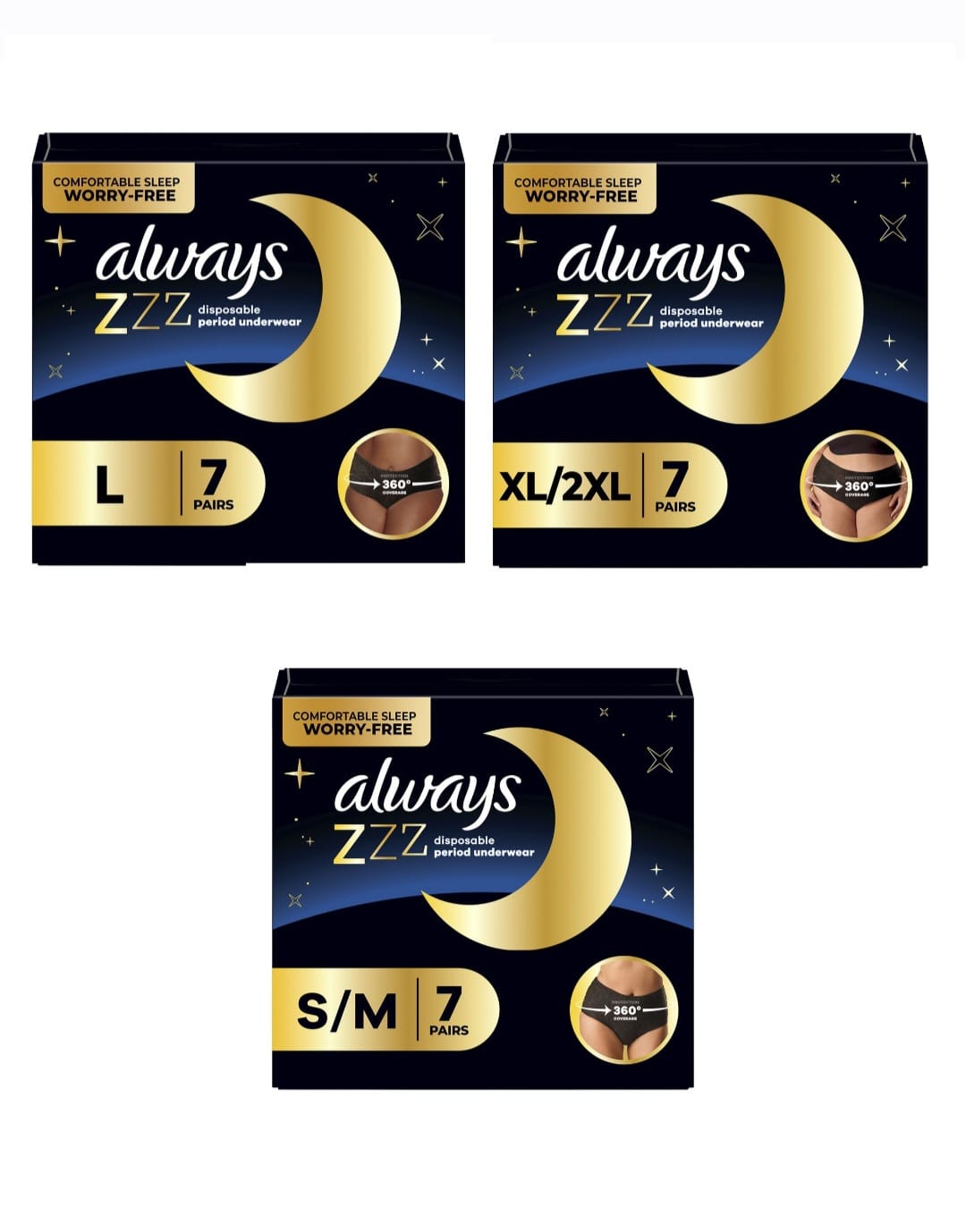 Always ZZZ Disposable Underwear