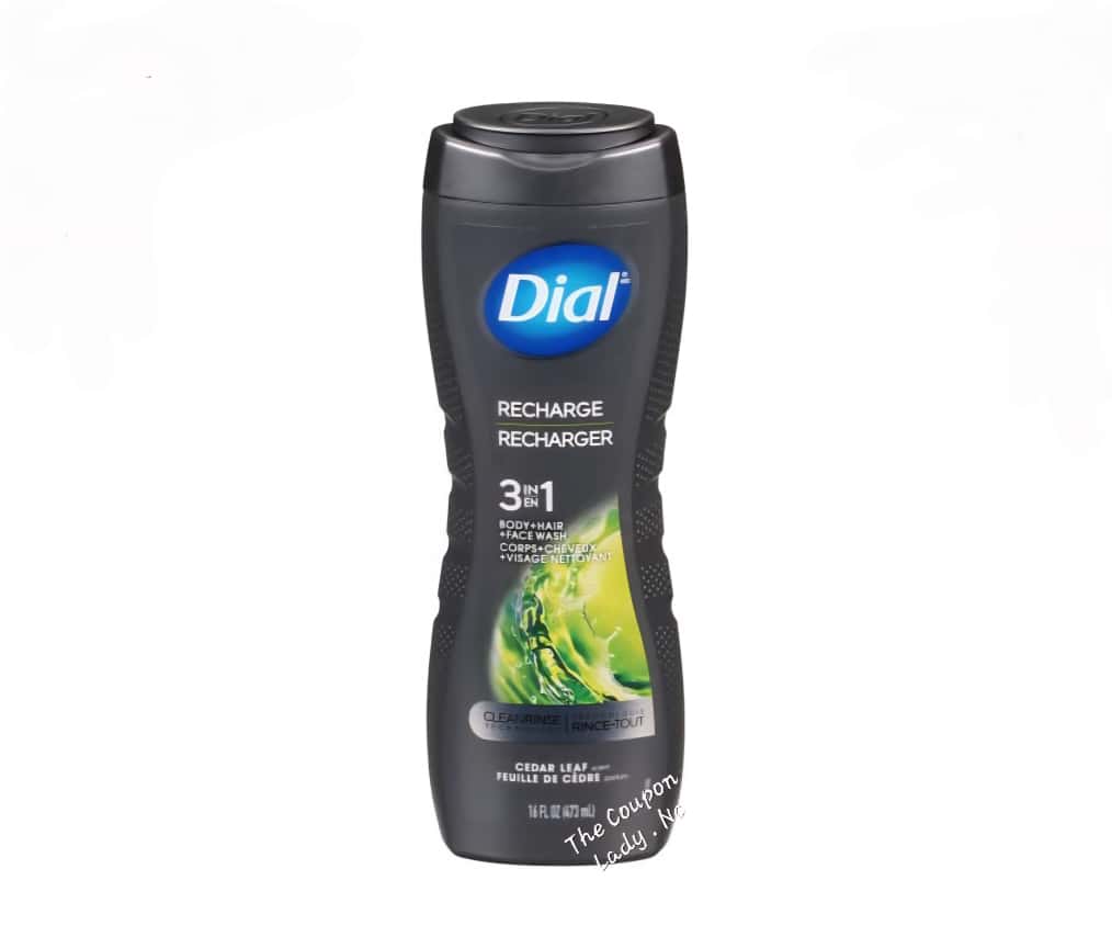Dial Men Body + Hair + Face Wash Recharge 16 fl