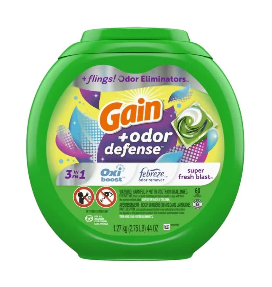 Gain Flings Loundry Detergent 60 Pacs