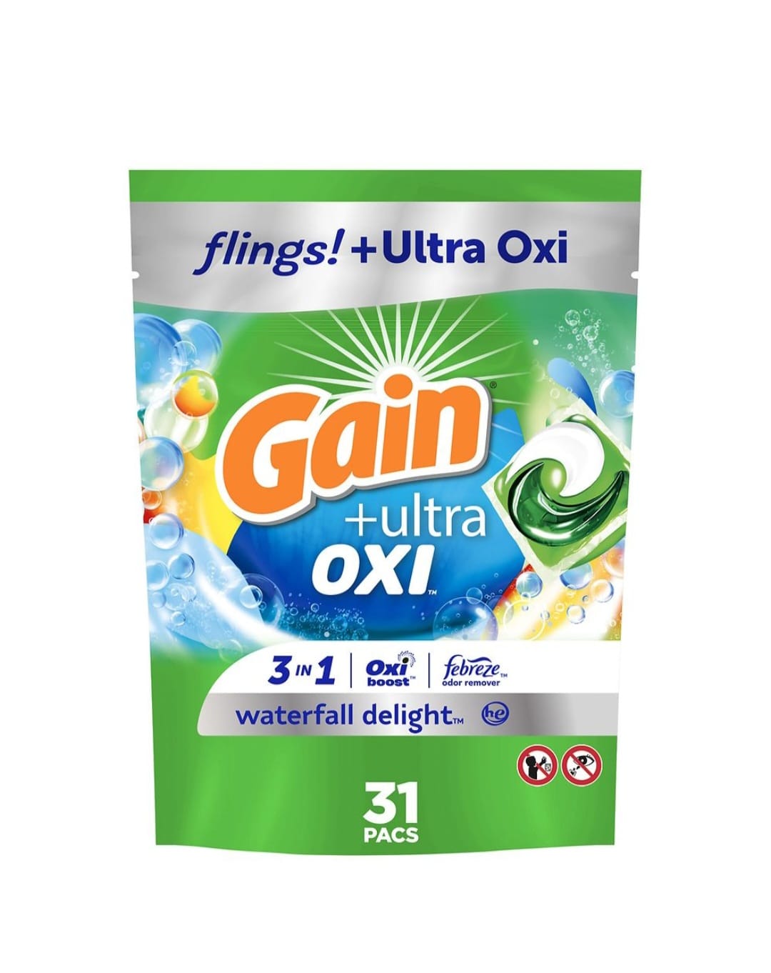 Gain Flings +Ultra Oxi 31 Pacs