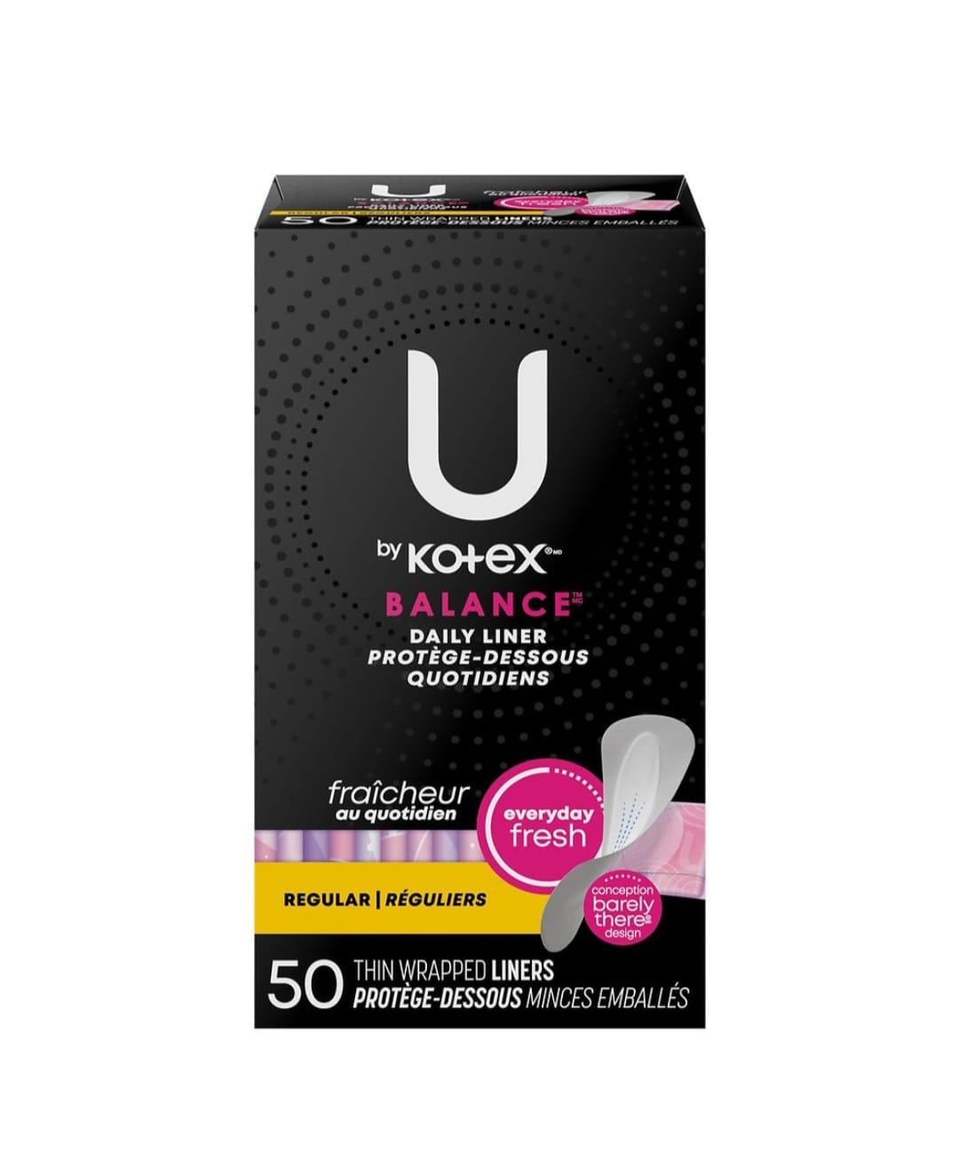 U By Kotex Daily Thin Wrapped Liners 50 pcs