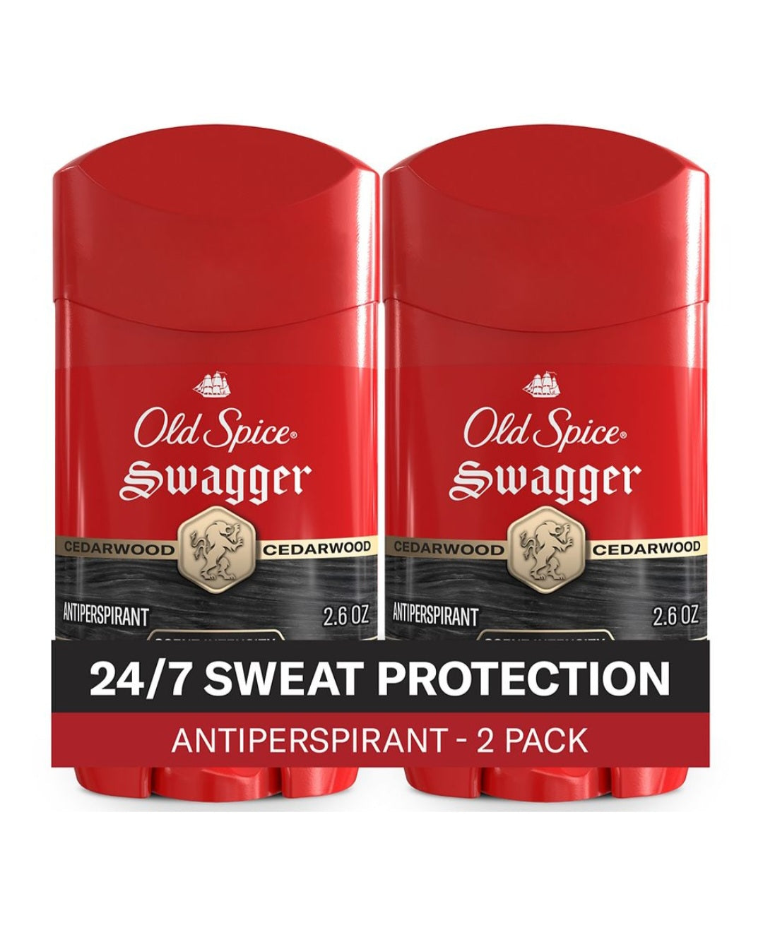 Old Spice Swagger Deodorant Scent of Cedarwood Twin Pack