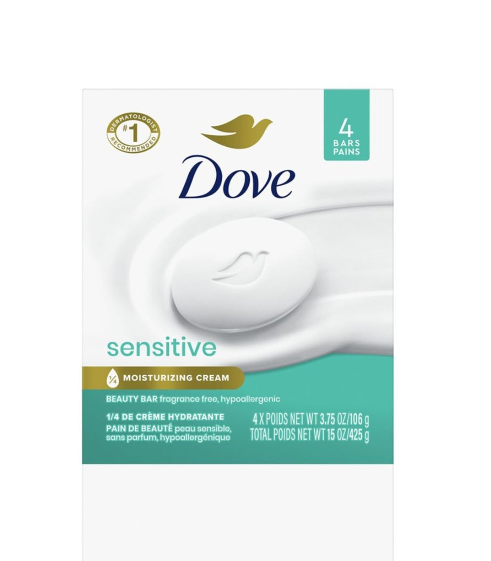 Dove Bar Soap 4 ct Sensitive Skin