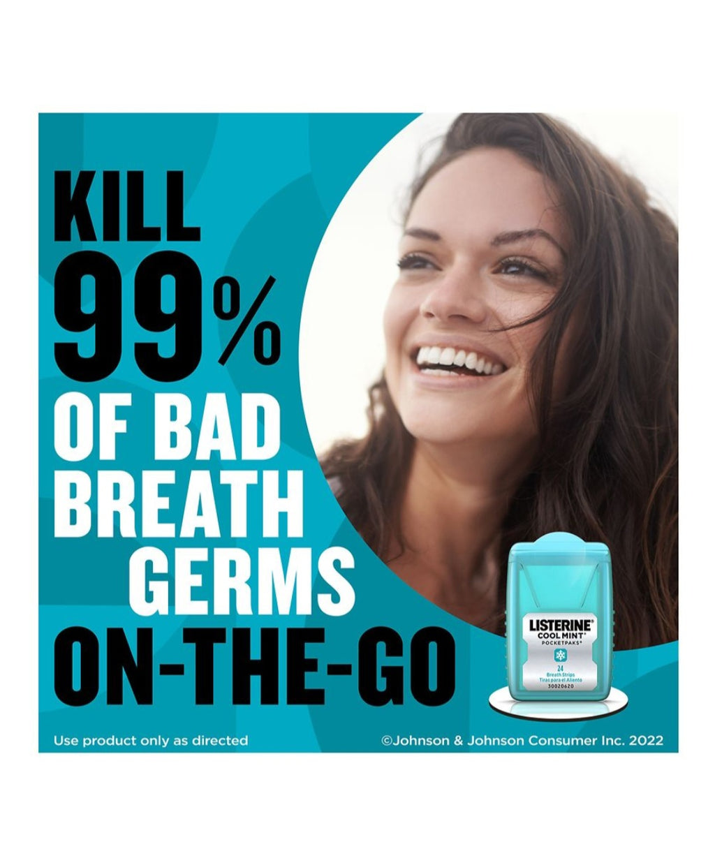 Listerine Breath Strips Cool Mint 72 ct
