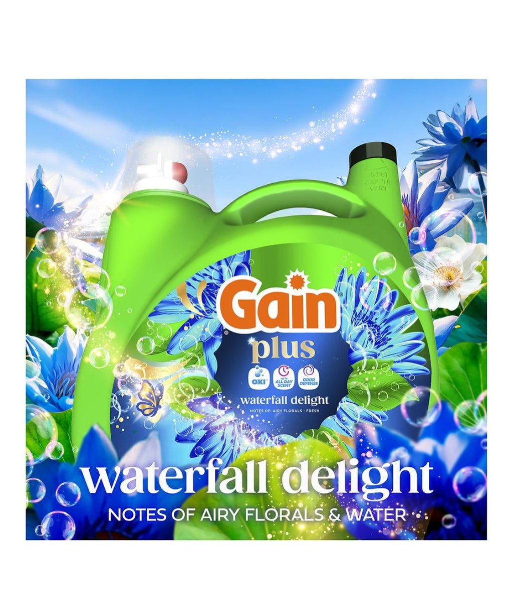 Gain Plus Waterfall Delight Loundry Detergent 99 fl