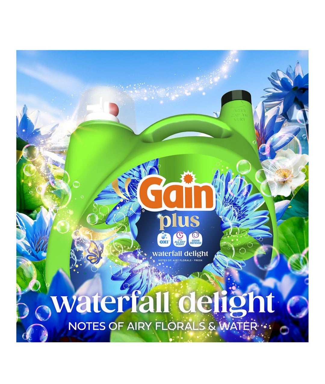 Gain Plus Waterfall Delight Loundry Detergent 99 fl