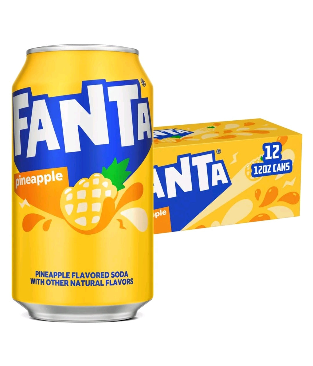 Fanta Piña Soda 12 Pack 12 oz