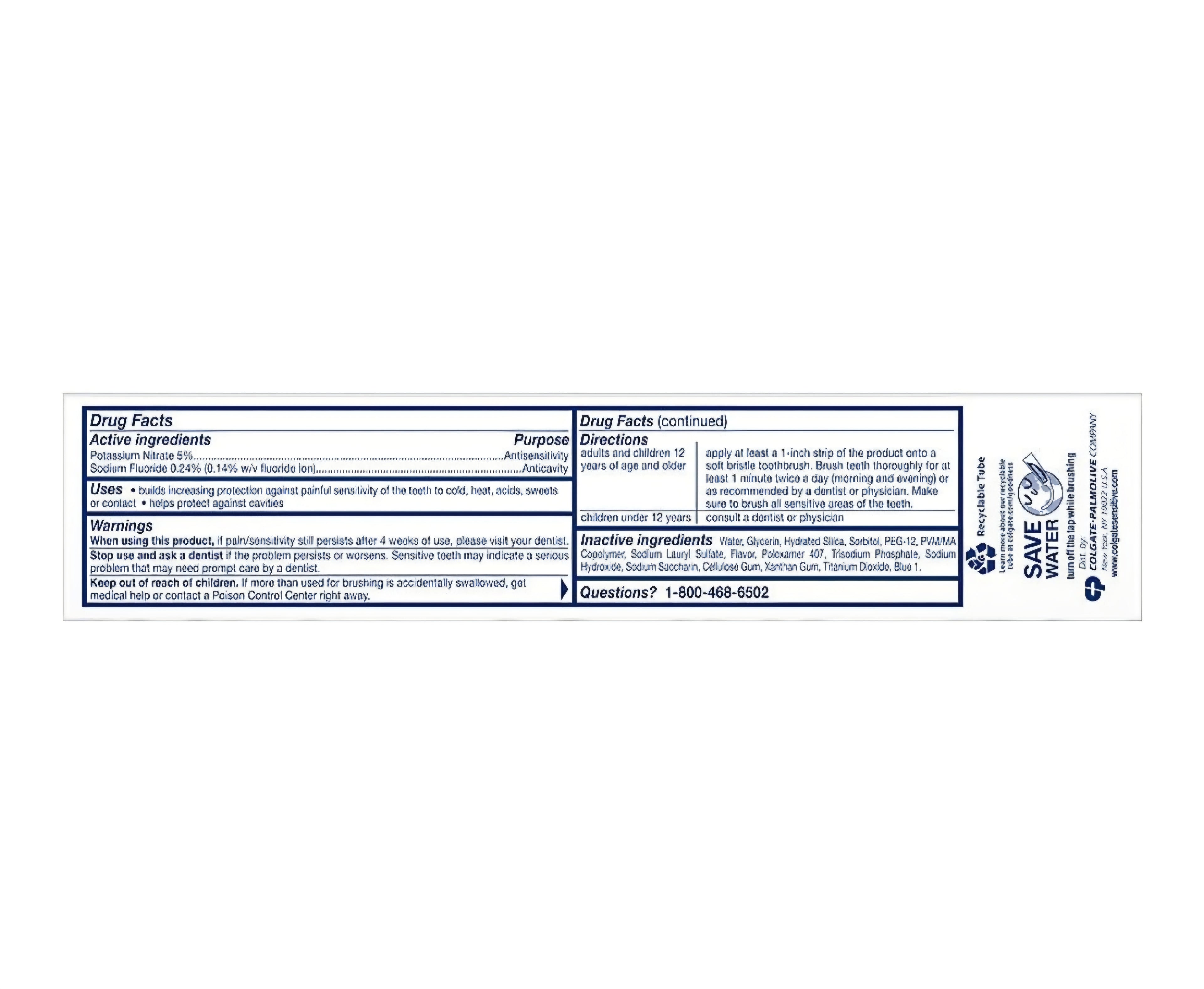 Colgate Sensitive Whitening 6 oz