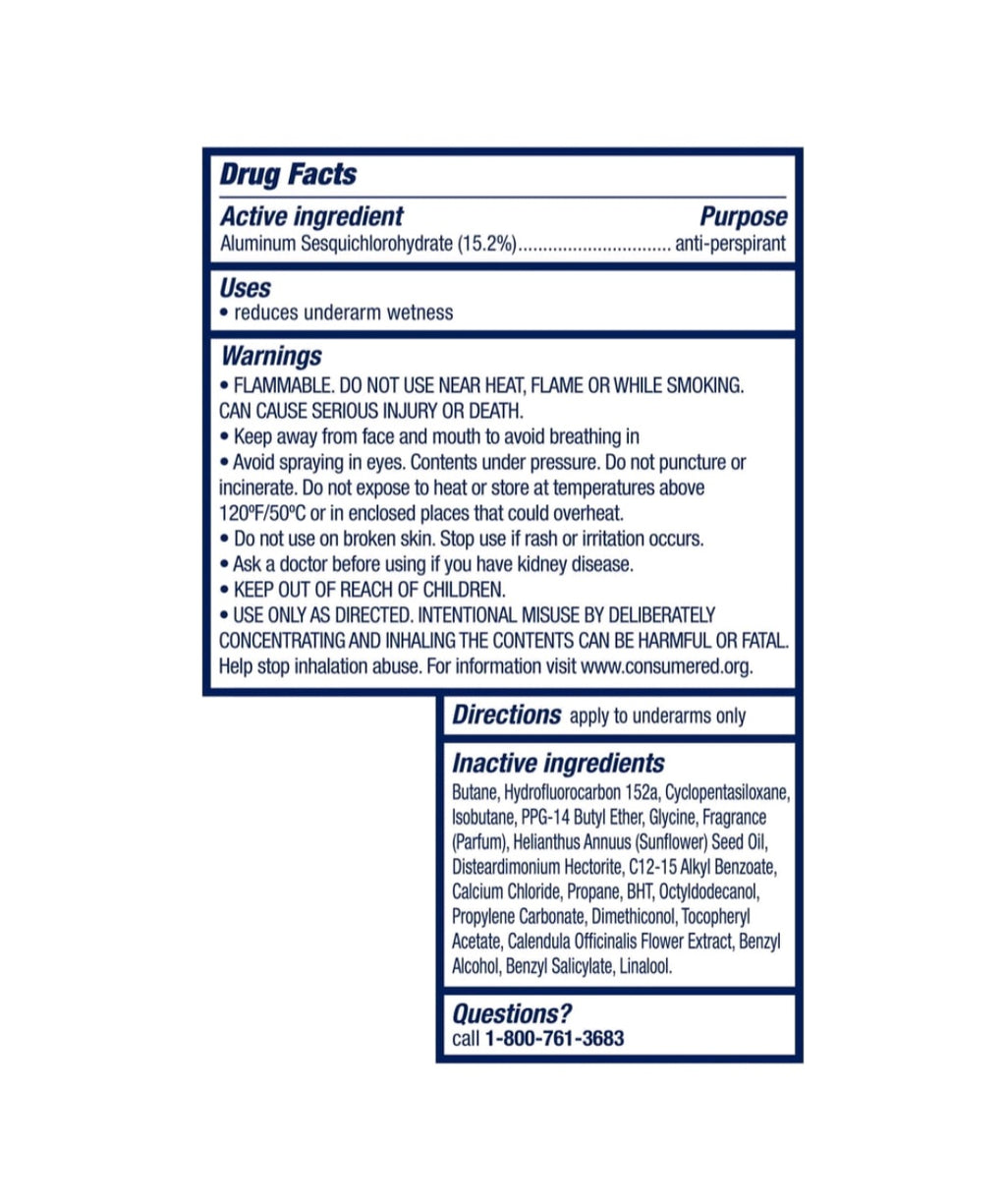 Dove Ultimate Dry Spray 3.8 oz
