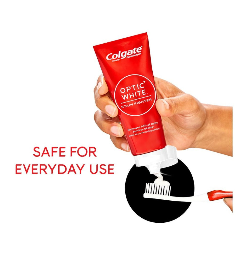Colgate Optic White Stain Fighter Clean Mint Paste 6 oz
