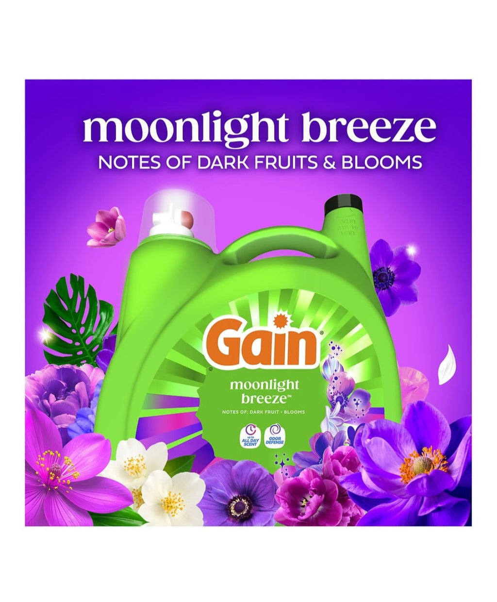 Gain Moonlight Breeze Loundry Detergent 132 fl