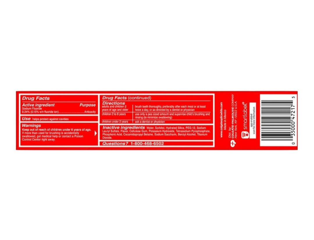 Colgate Optic White Stain Fighter Clean Mint Paste 6 oz
