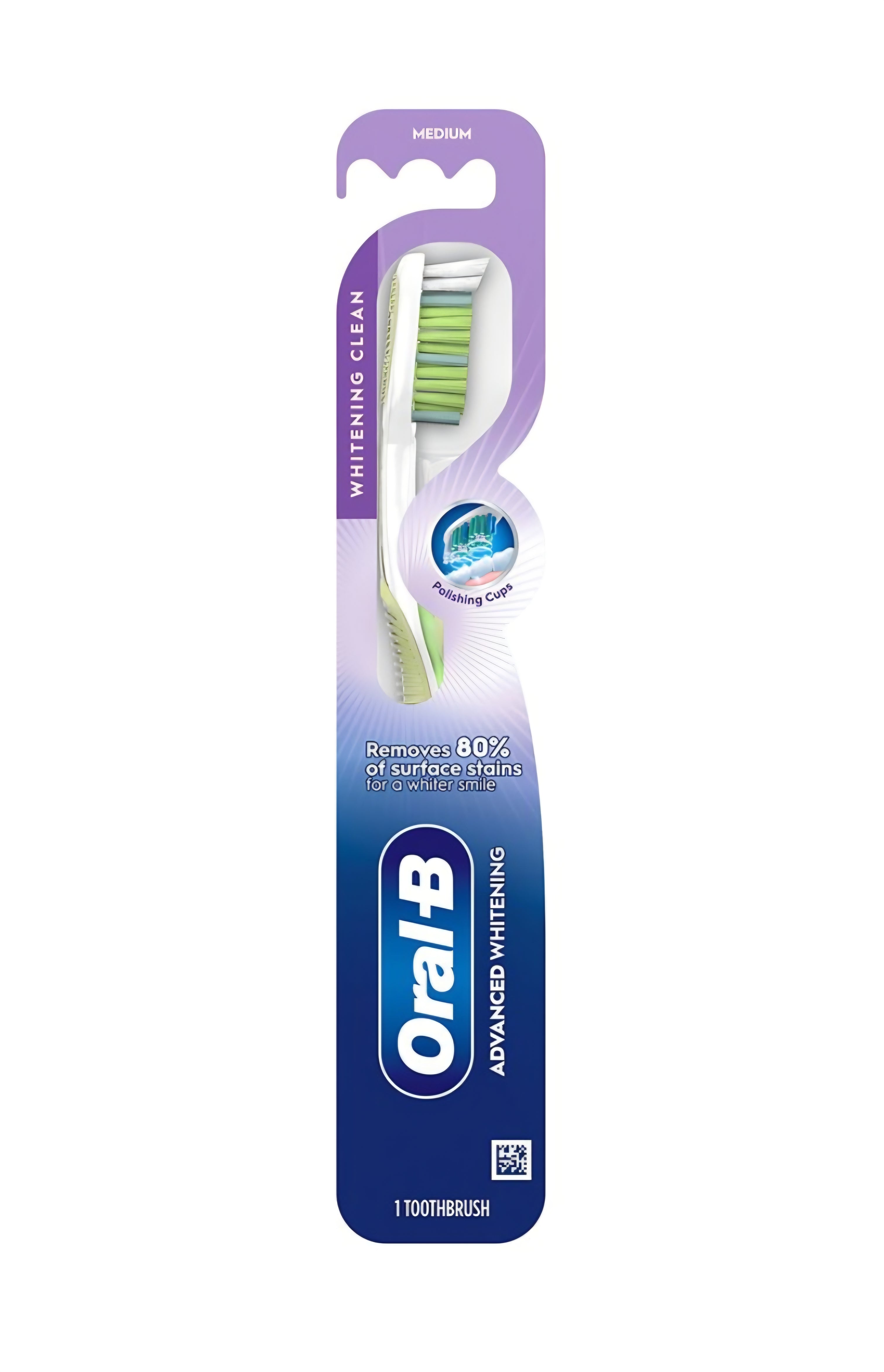 Oral b Toothbrush Medium Advance/Vivid Whitening