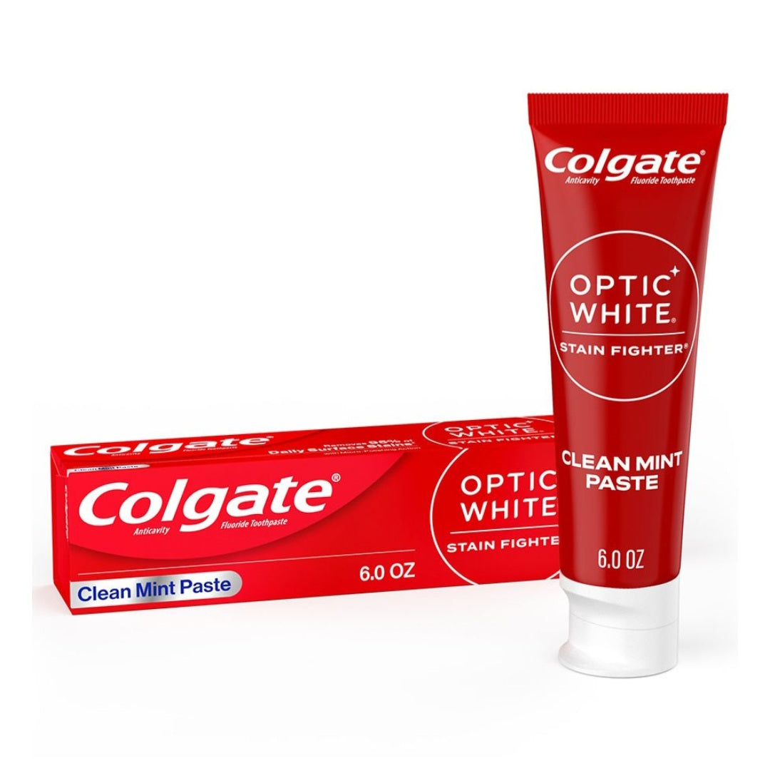 Colgate Optic White Stain Fighter Clean Mint Paste 6 oz