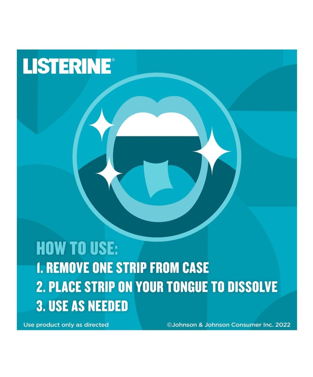 Listerine Breath Strips Cool Mint 72 ct