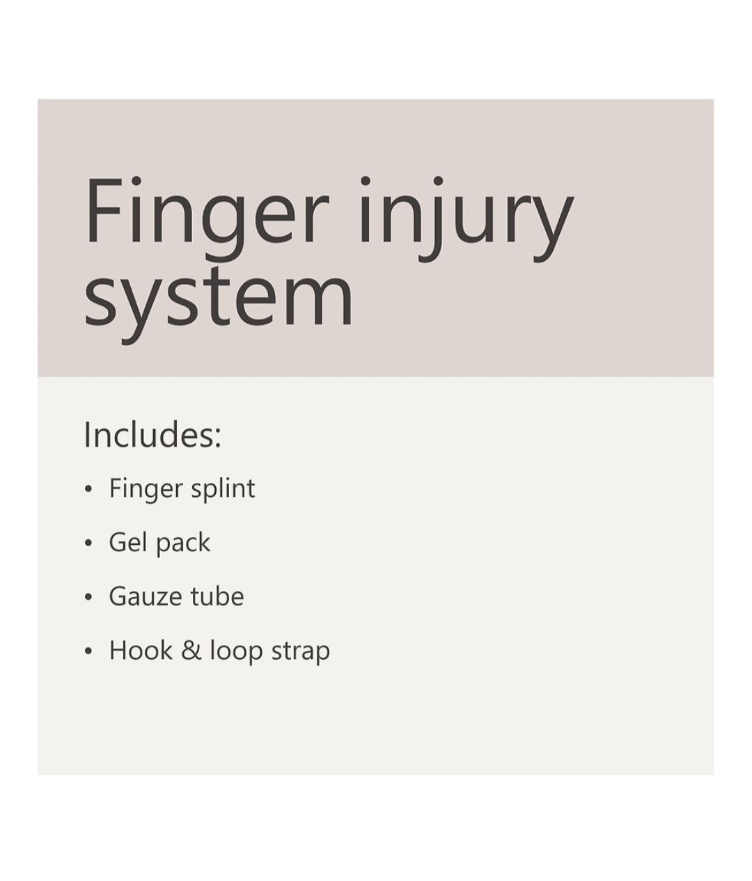 Finger Injury Kit