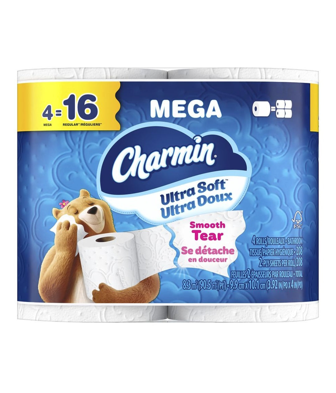 Charmin Ultra Soft 4=16 Mega