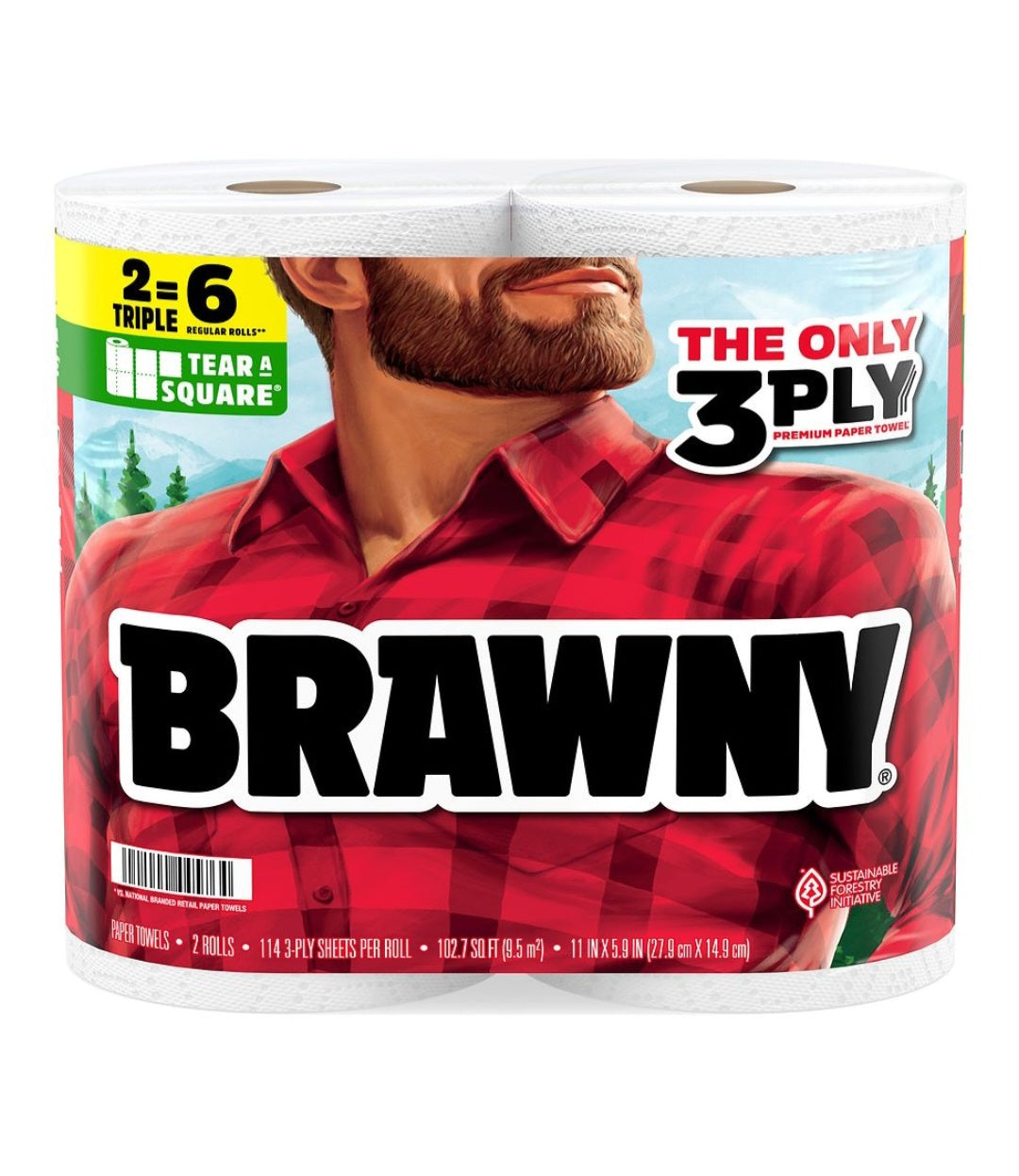 Brawny Tear a Square Paper Towels 2=6