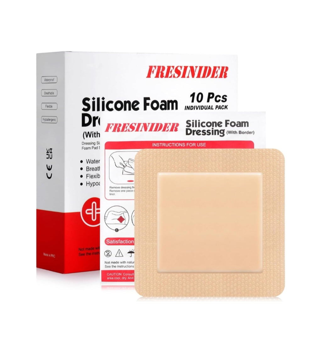 Fresinider Silicone Foam Dressing 10 Pcs