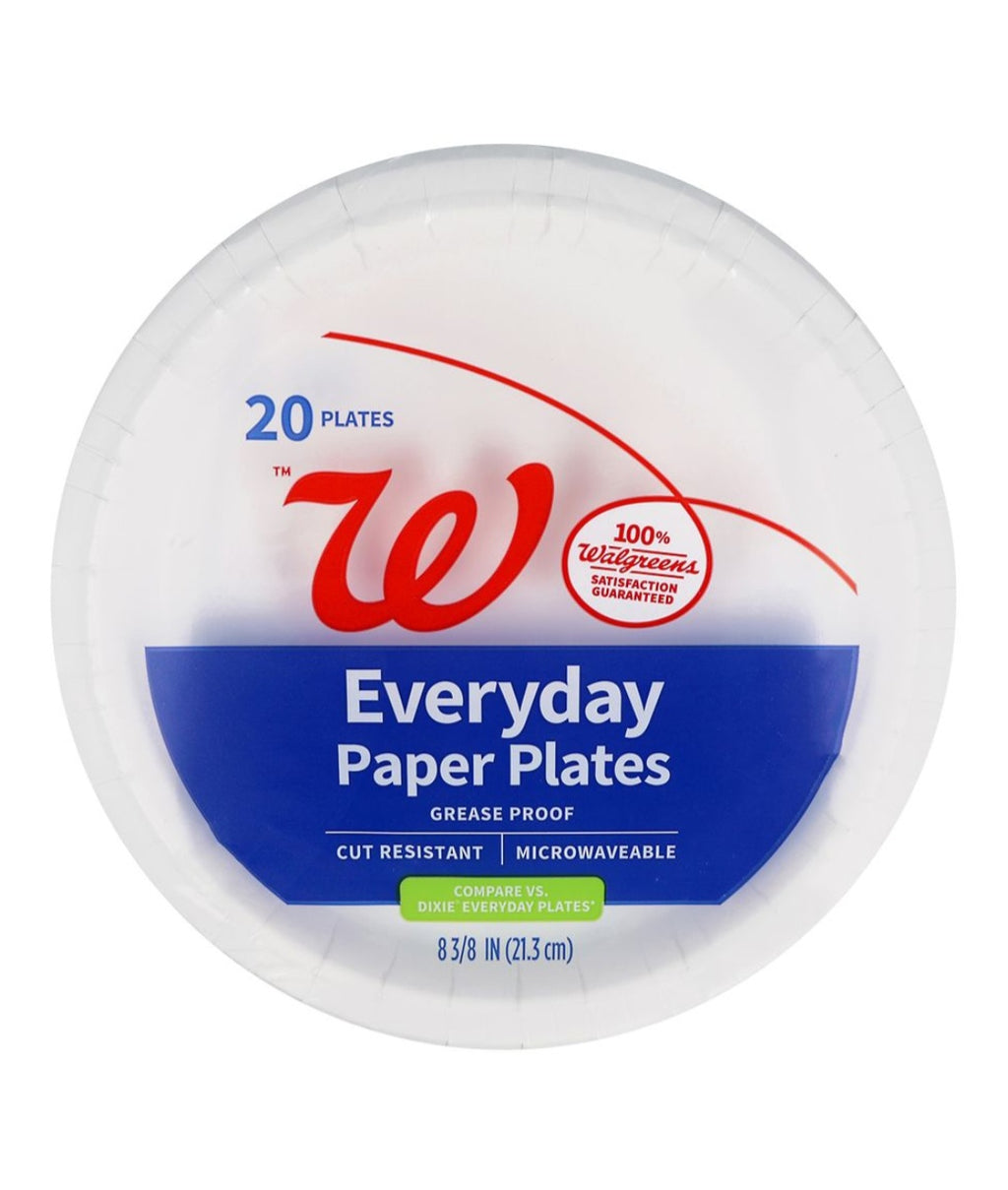 Every day Paper Plates 8 3/8 IN, 21.3 CM.