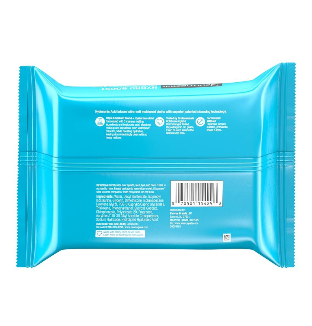 Neutrogena Hydro Boost Ultra Soft Cleansing Towelettes 25 ct.