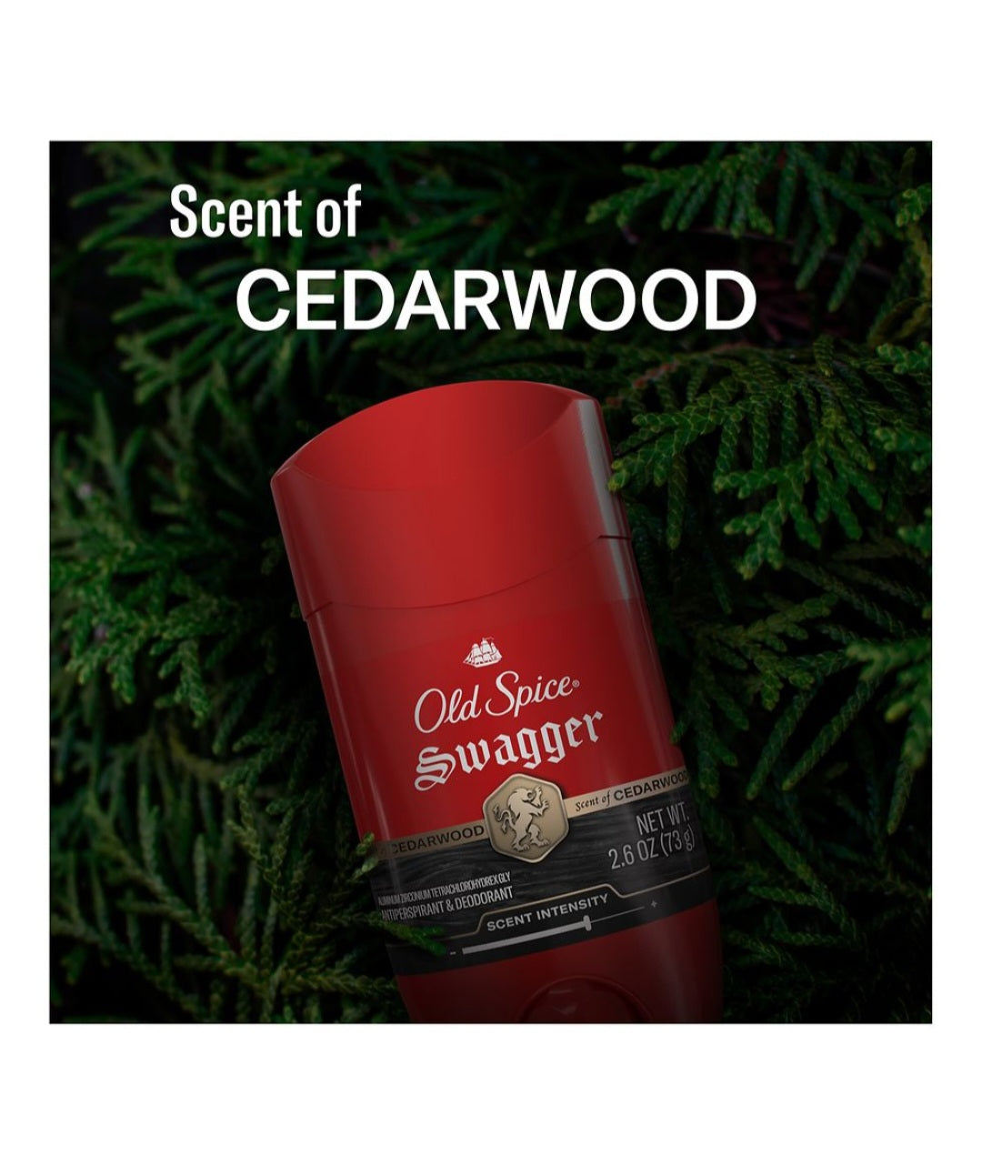 Old Spice Swagger Deodorant Scent of Cedarwood Twin Pack