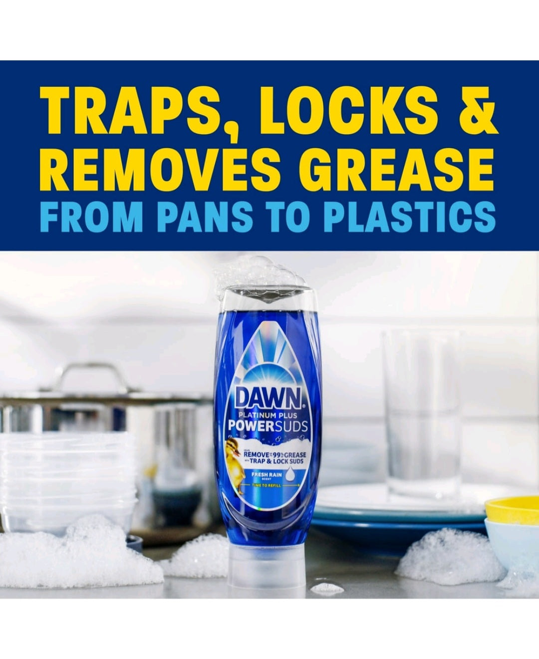 Dawn Platinum Plus Fresh Rain 17.4 fl