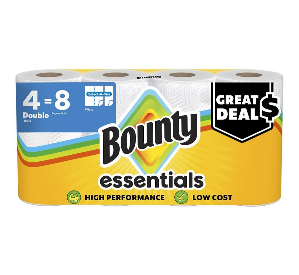 Bounty Essentials Paper Towels 4=8