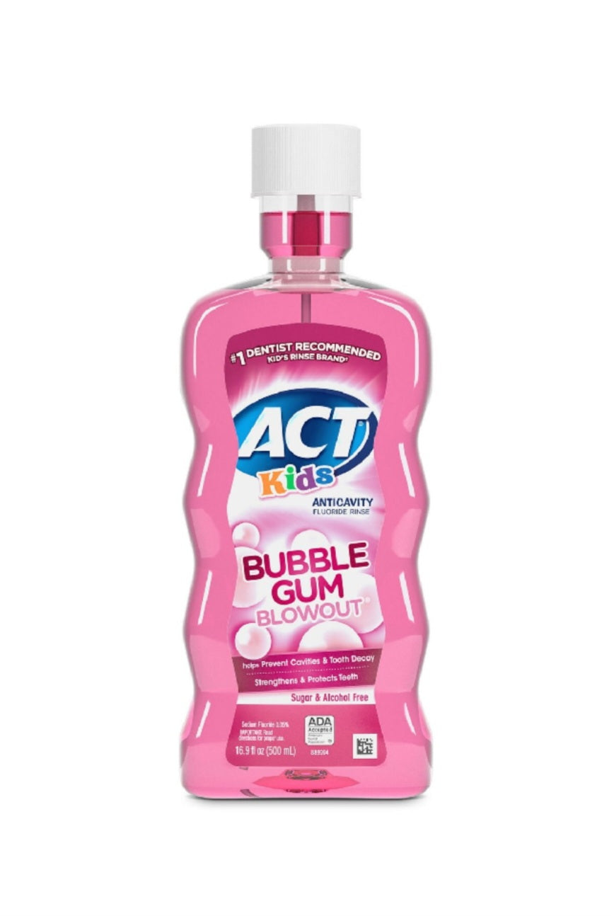 Act Kids Mouthwash Bubble Gum Blowout 16.9 oz