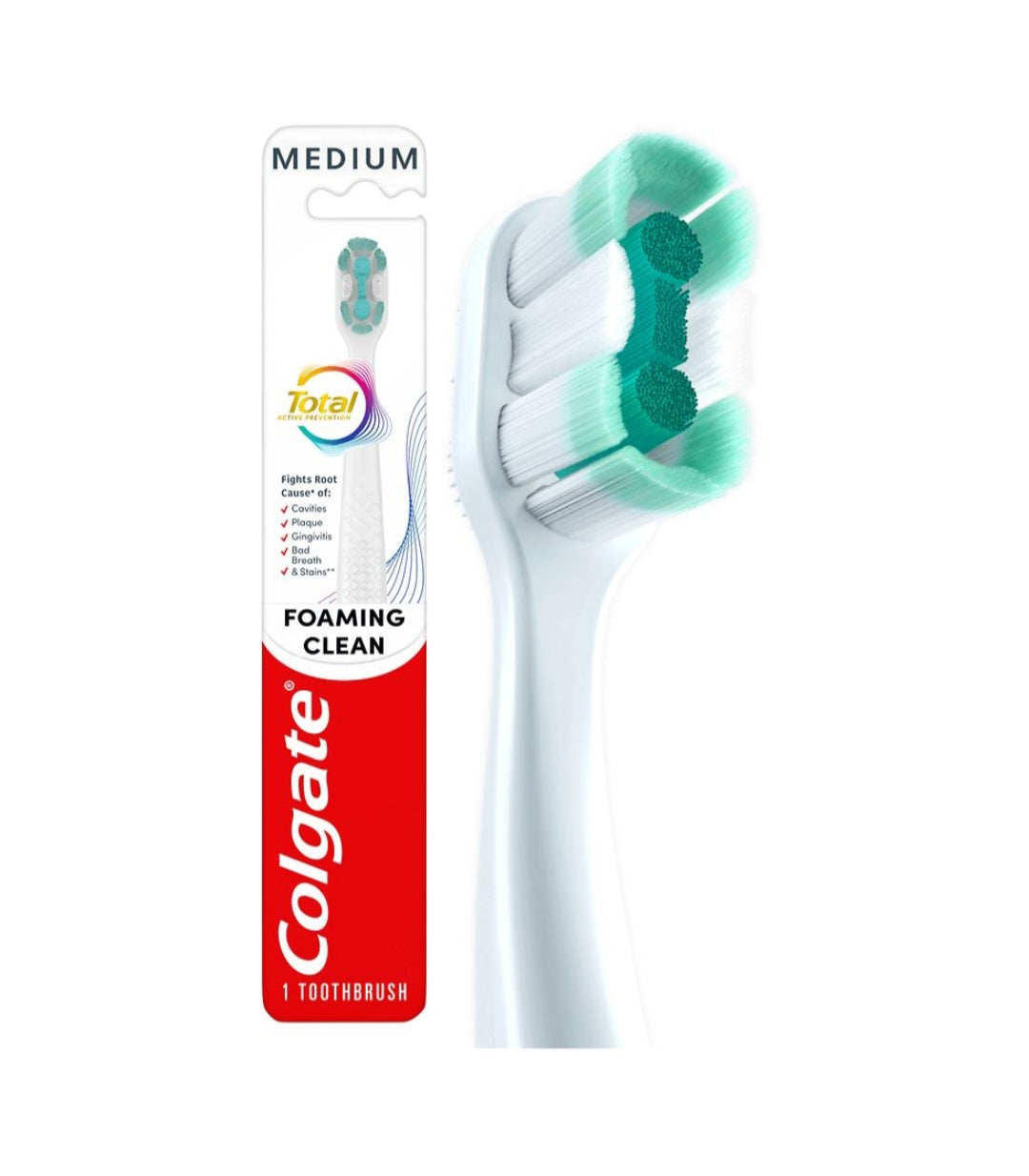 Colgate Total Medium Toothbrush Foaming Clean