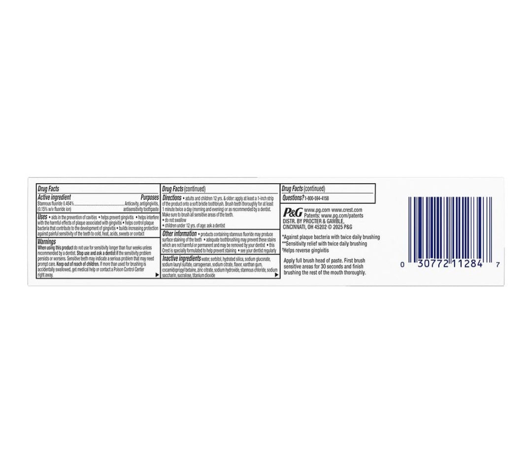 Crest Pro Health Sensitive & Gum 4.8 oz