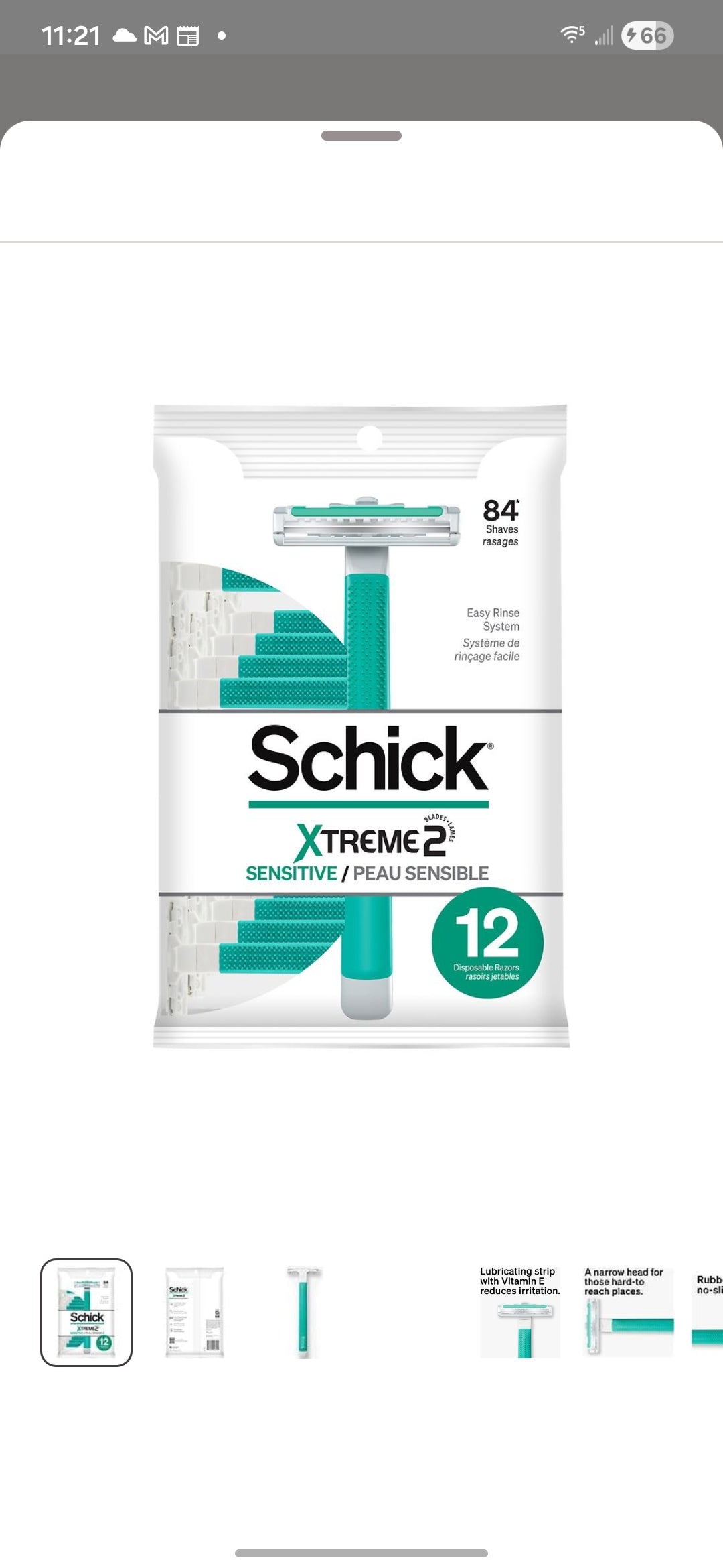 Schick Xtreme2 Sensitive 12 Razors