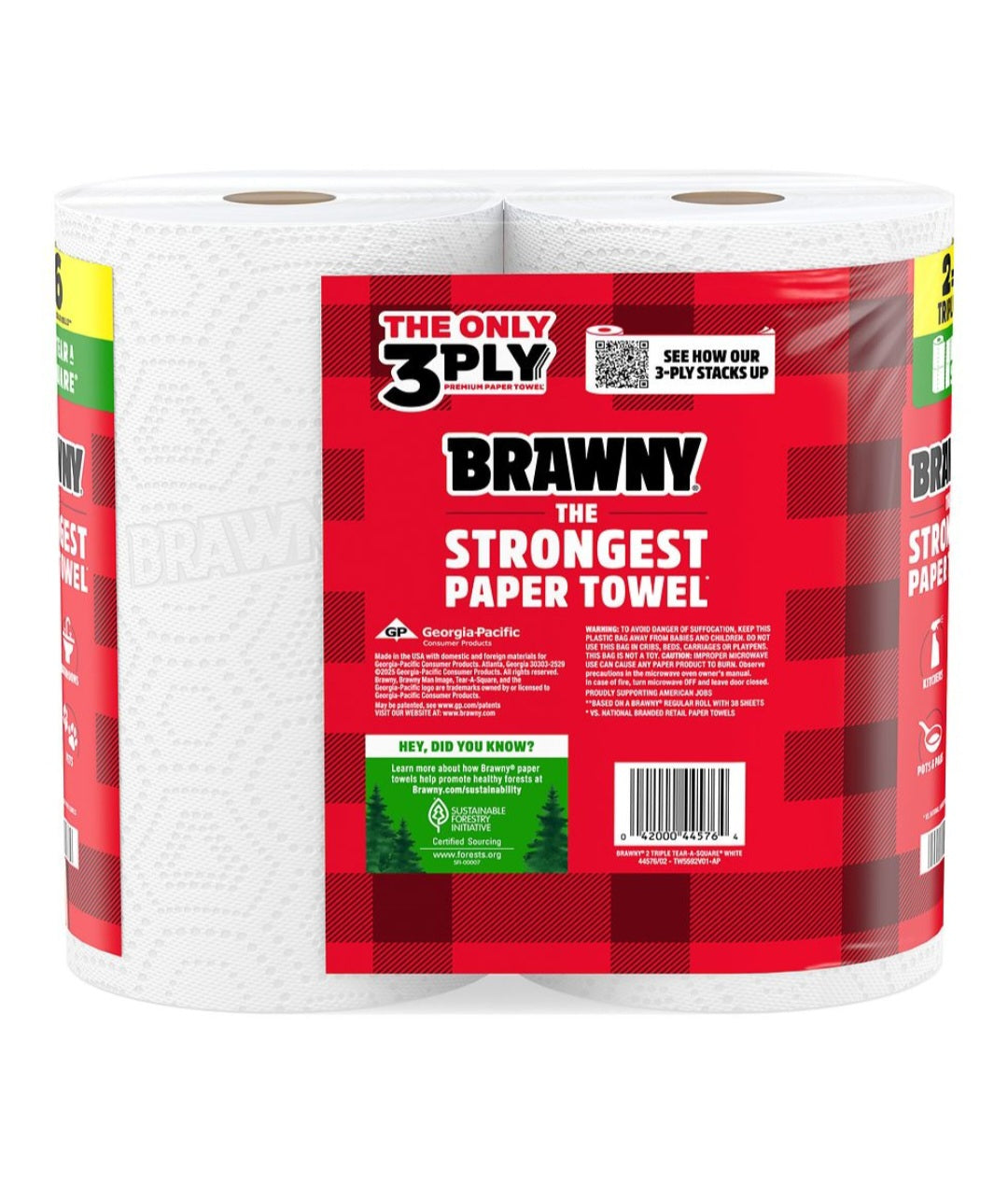 Brawny Tear a Square Paper Towels 2=6