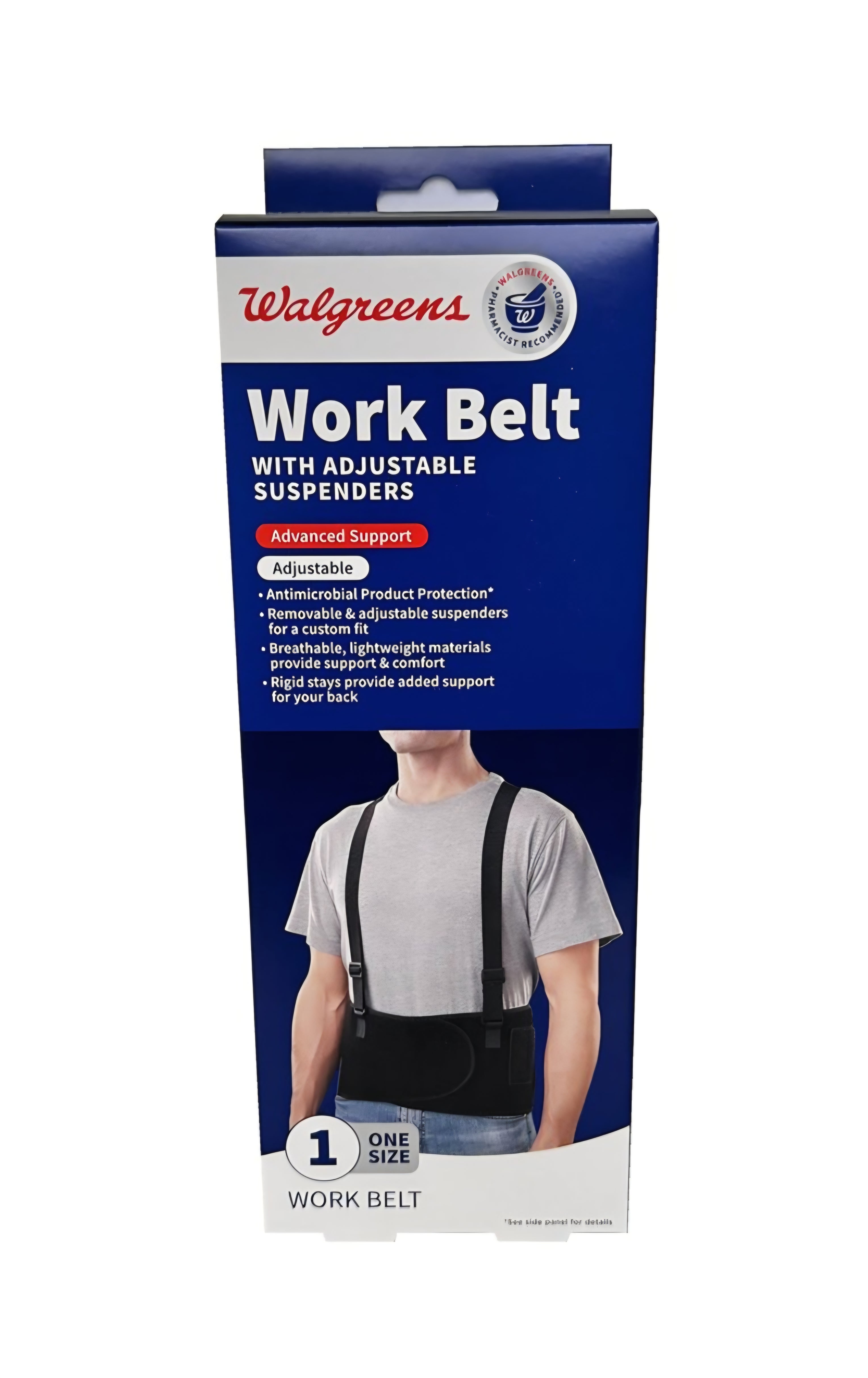 Work Belt With Adjustable Suspenders
