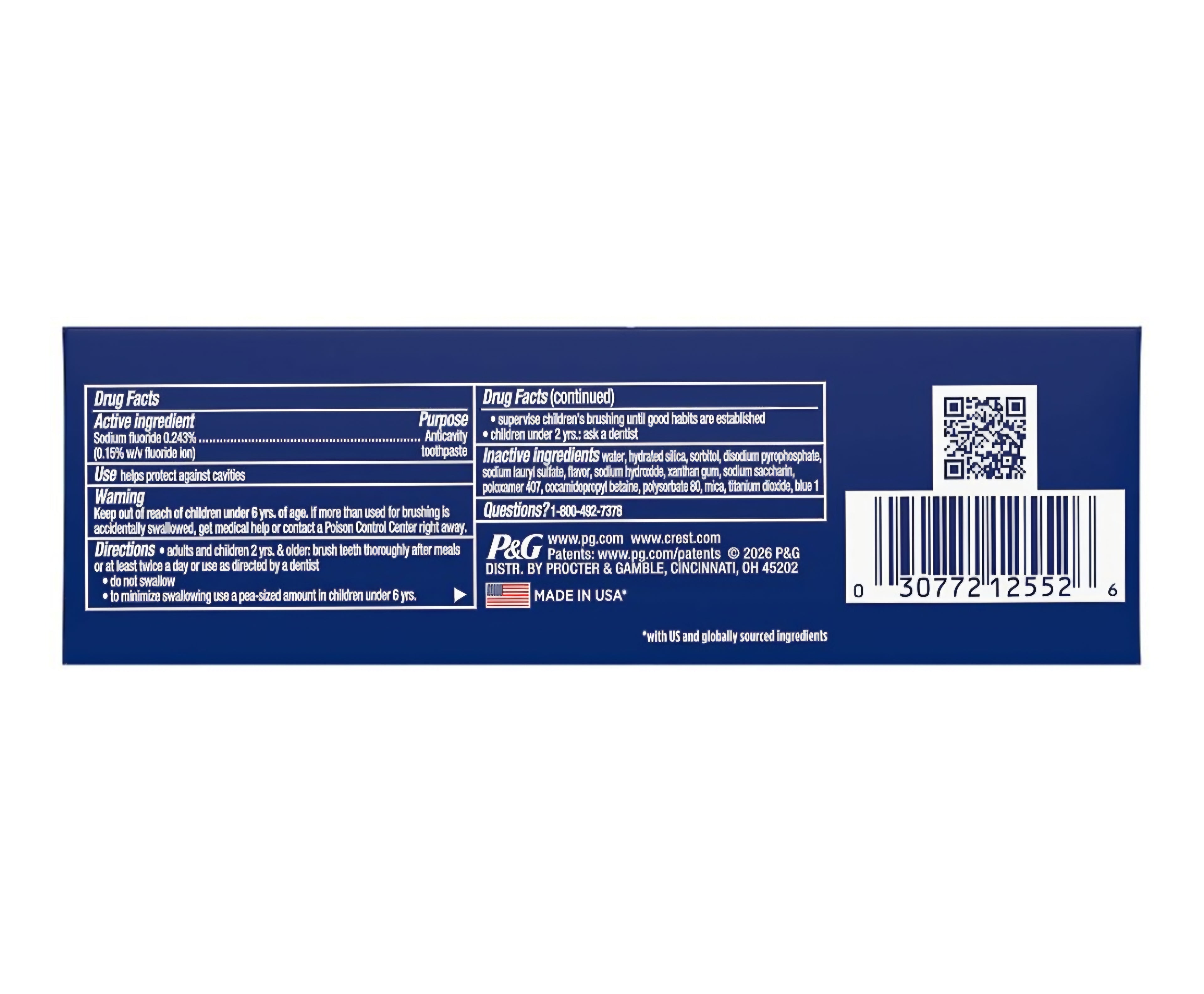 Crest 3D White Artic Fresh 2.4 oz