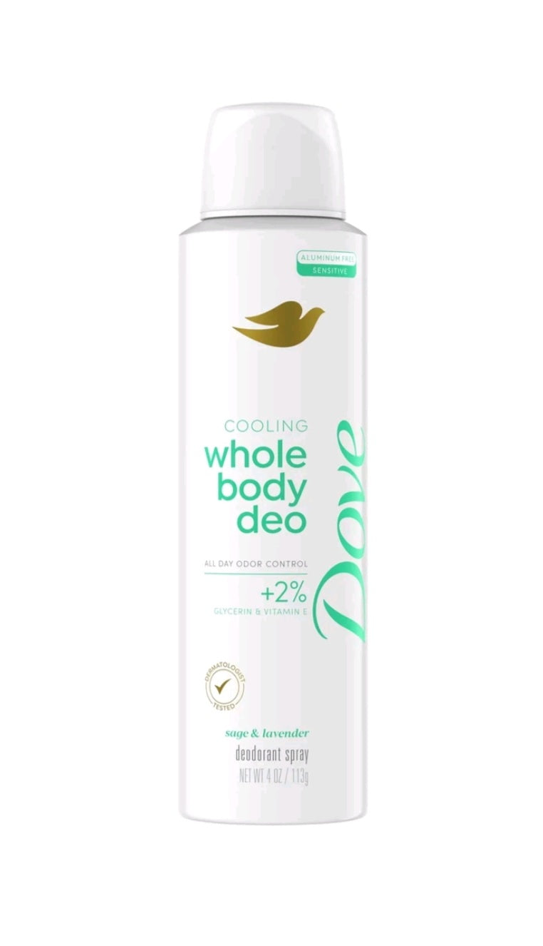 Dove Cooling Whole Body Deo Spray Sage & Lavender 4 oz
