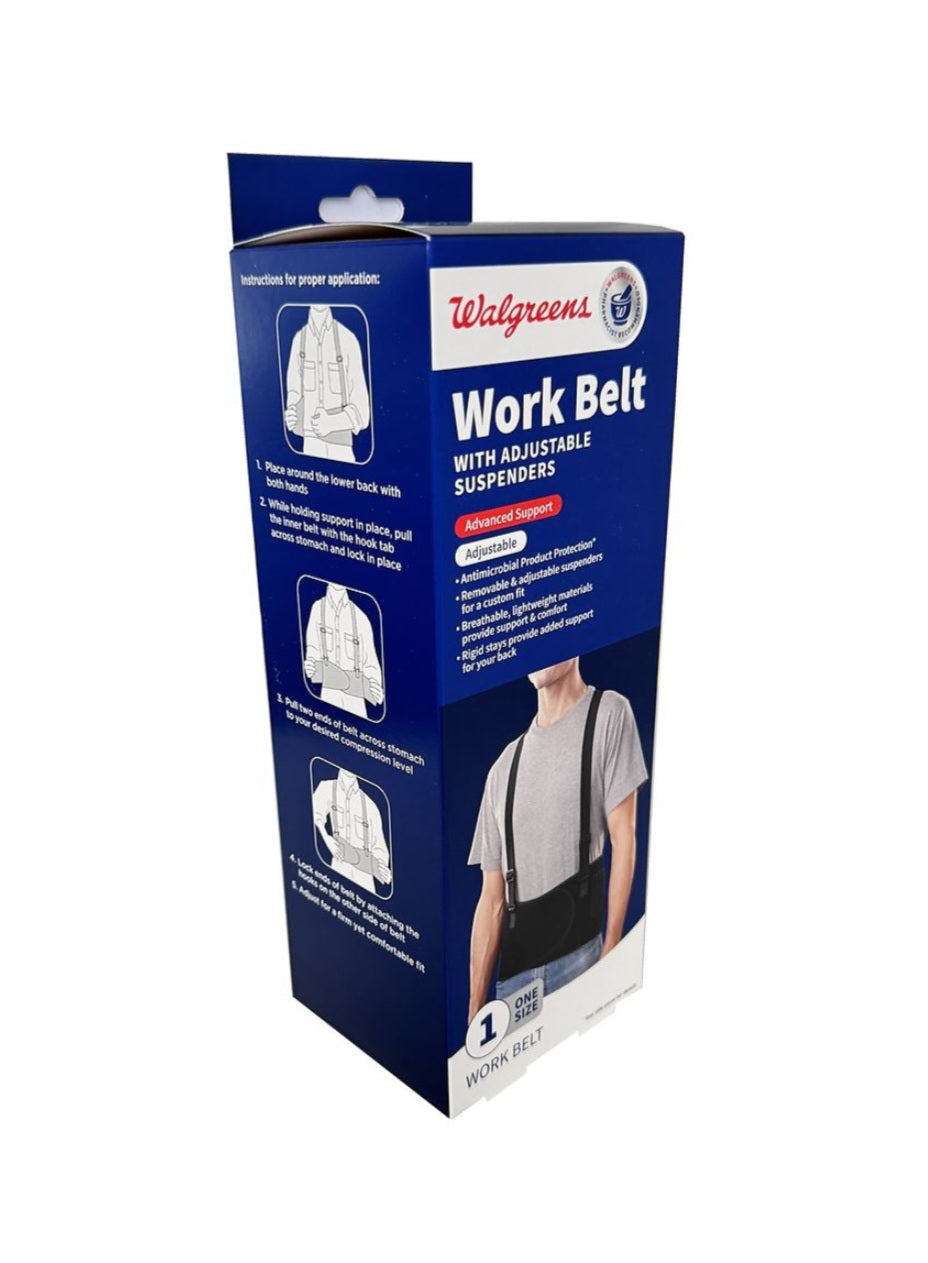 Work Belt With Adjustable Suspenders
