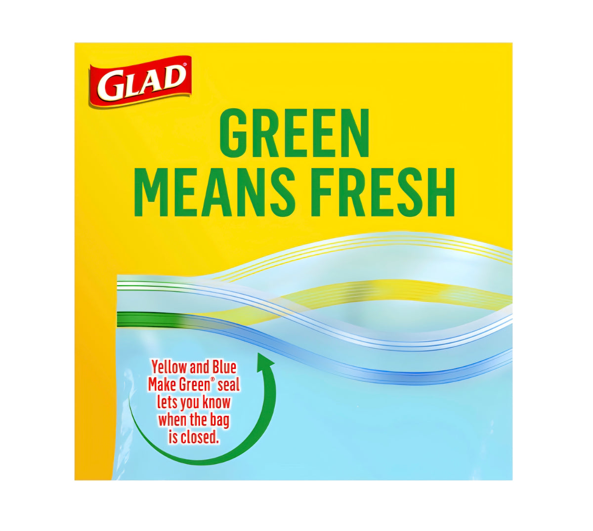 Glad Zipper Bags 22 Gallon Freezer