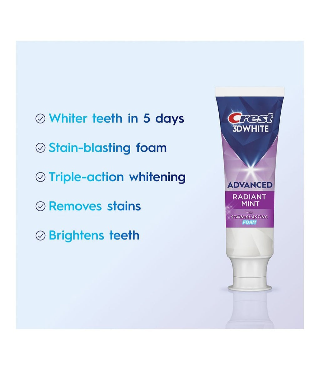Crest 3D White Radiant Mint 2.4 oz