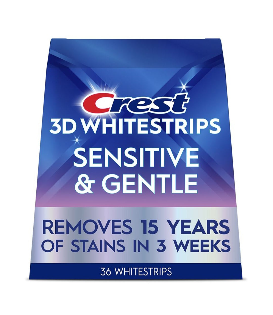 Crest 3D Whitestrips Sensitive & Gentle 36 Strips