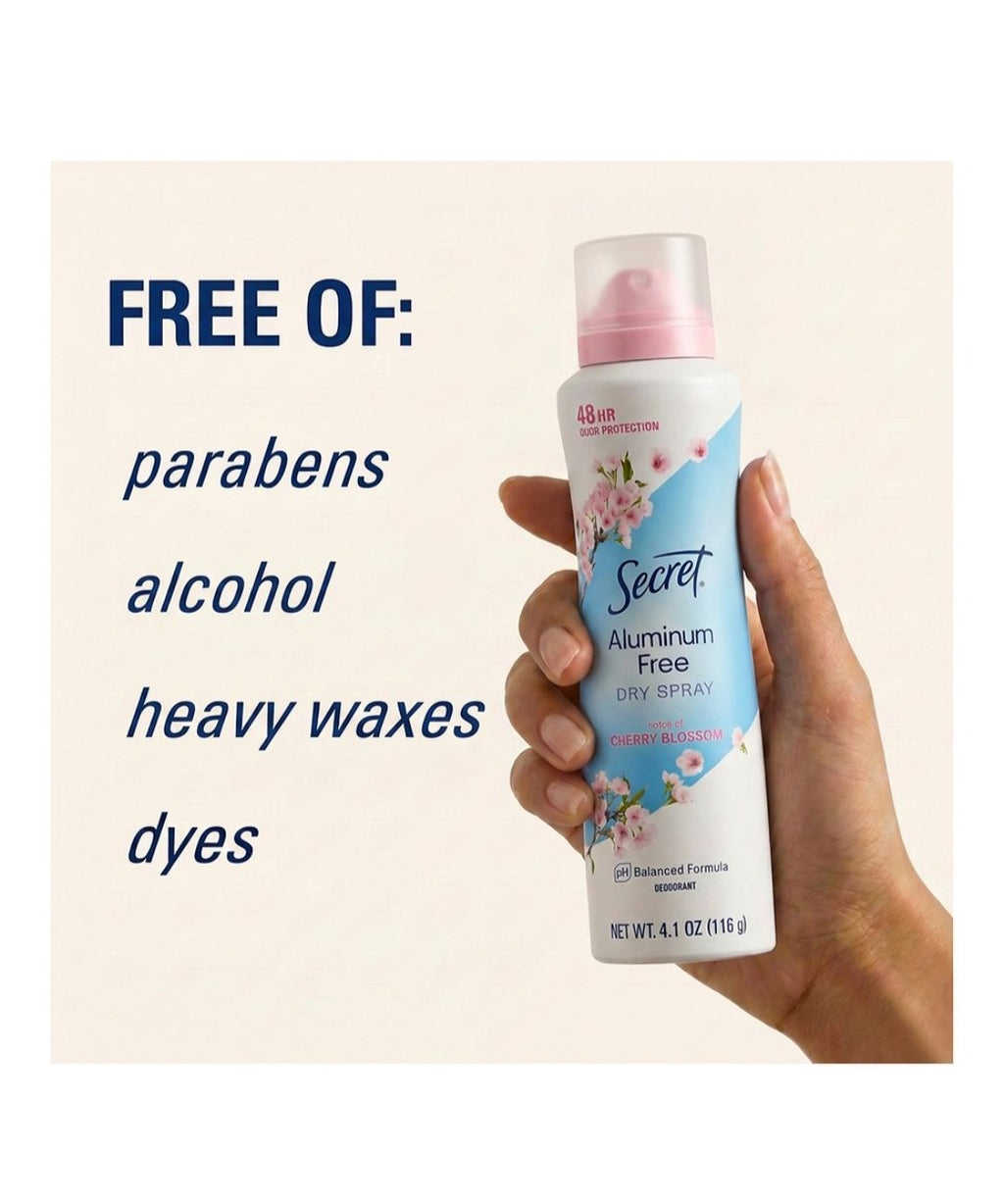 Secret Cherry Blossom Dry Spray 4.1 oz