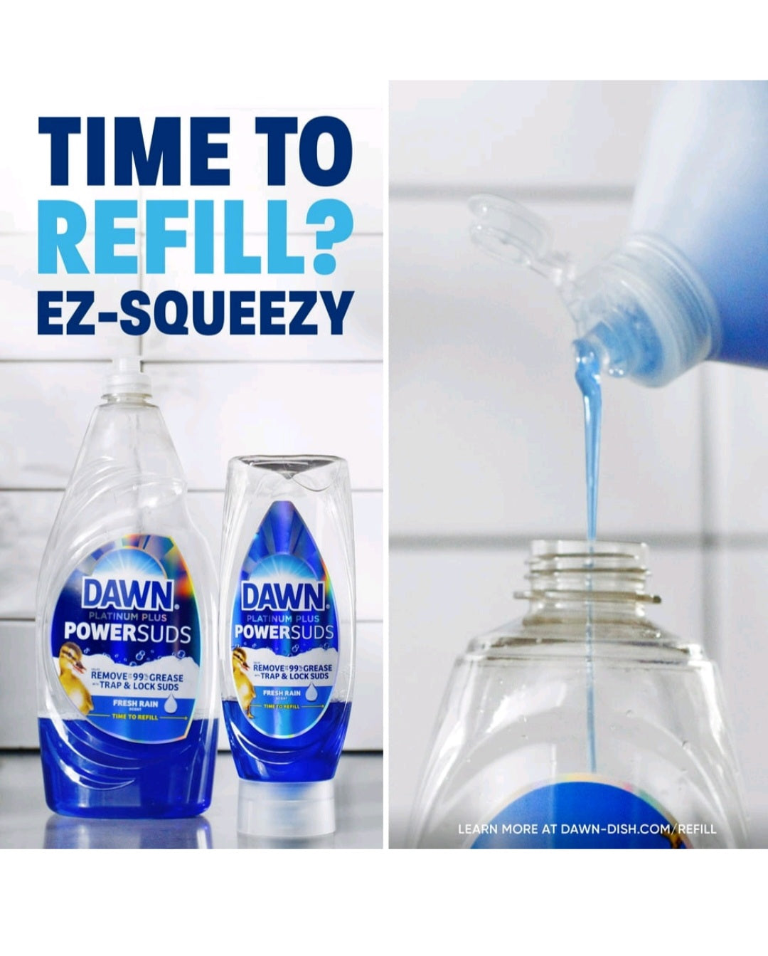 Dawn Platinum Plus Fresh Rain 17.4 fl