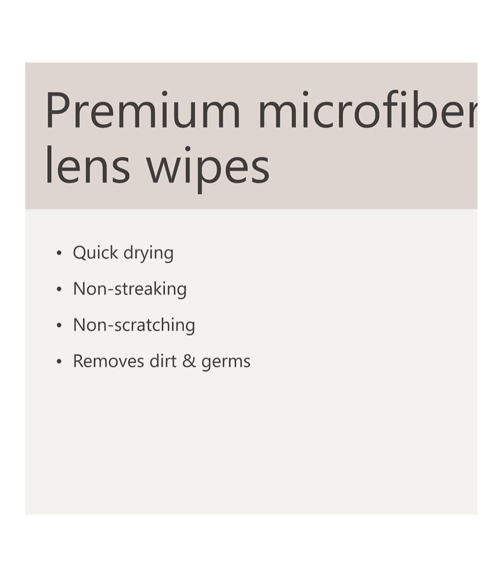 Microfiber Lens Wipes 40 ct