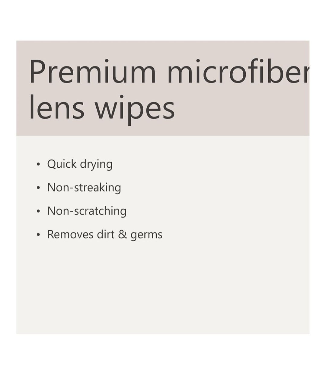 Microfiber Lens Wipes 40 ct