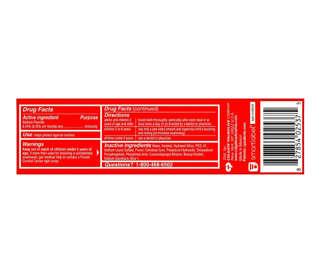 Colgate Optic White Stain Fighter Fresh Mint Gel 4.2 oz