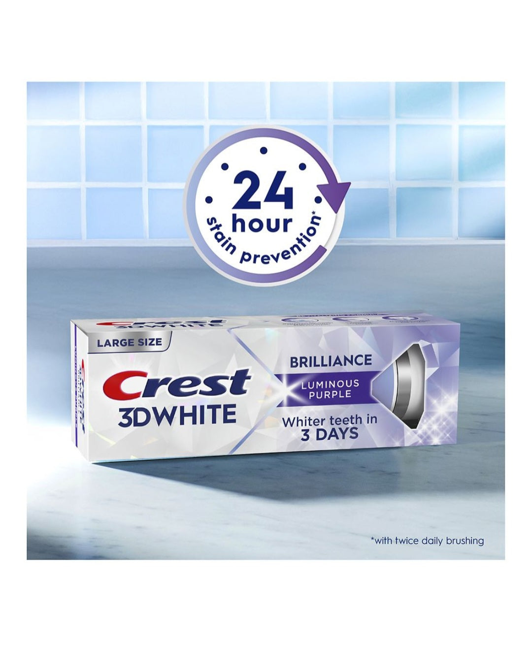 Crest 3D White Brilliance Luminous Purple 4.6 oz